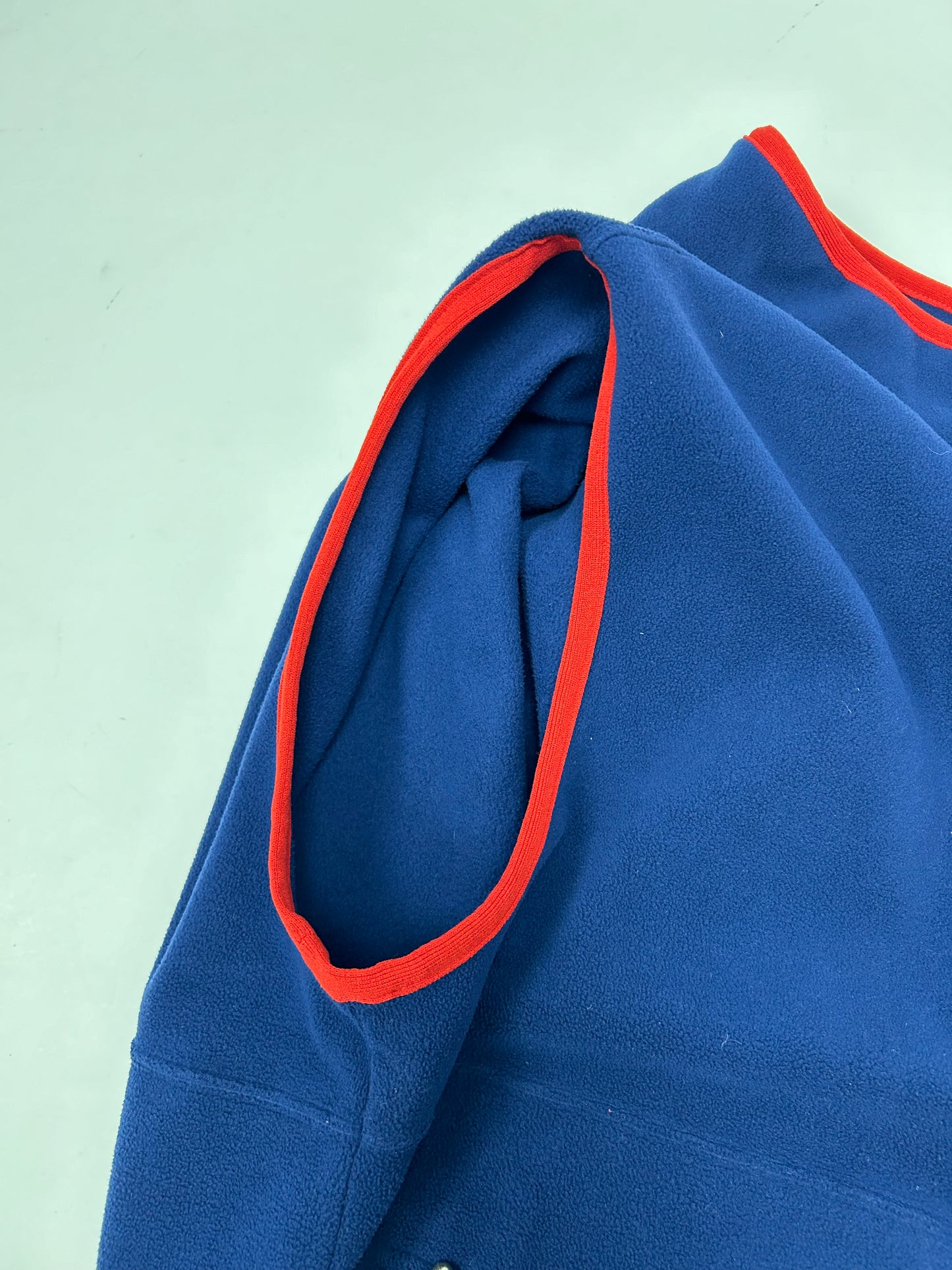 Vintage Nike USA Soccer Team Vest XL Blue Red Fleece Swoosh With USA Sticker