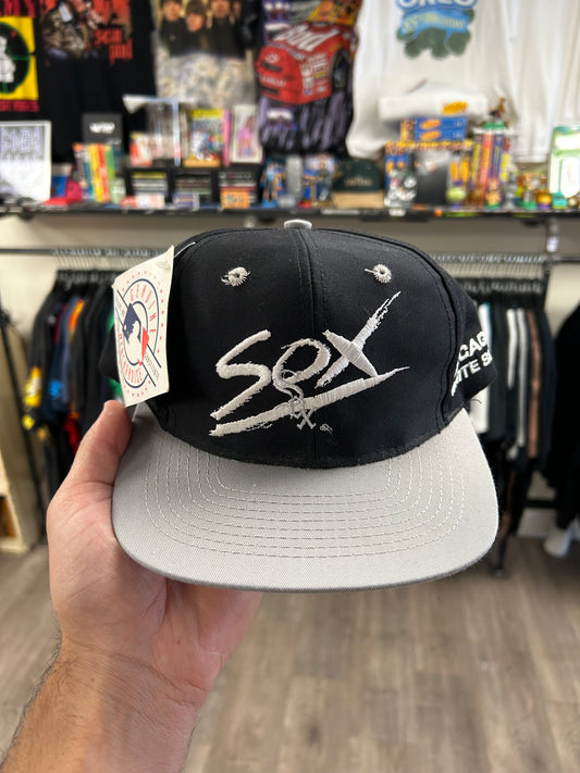Vintage Chicago White Sox MLB SnapBack Hat Brand New DS With Tags 90s Signatures