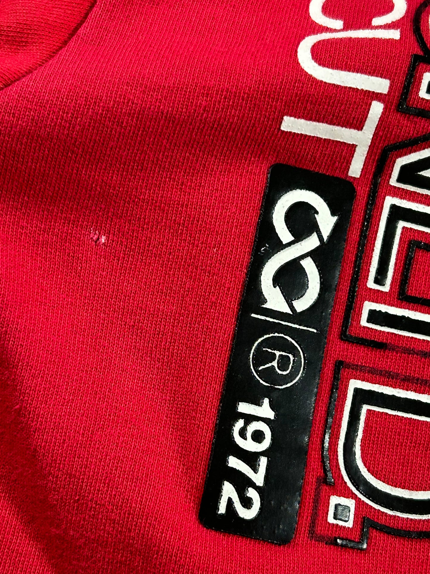 Vintage Eckō Unltd. Raw & Uncut Zip Hooded Sweatshirt Medium 22.75x27.5 Inches Red As Is