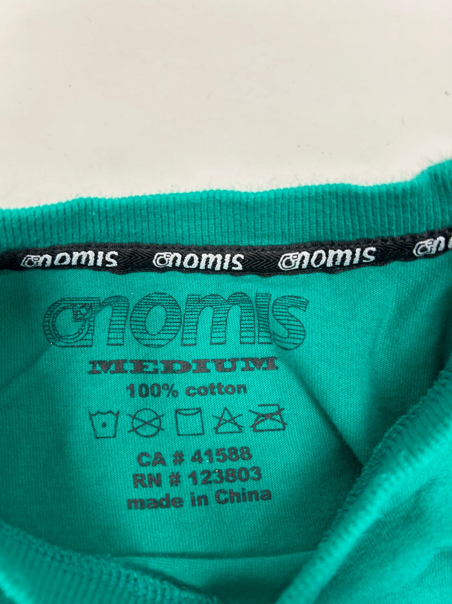 Nomis Surf Snowboarding Skate Hipster Brand Tee Green Medium 20.5x28 Inches