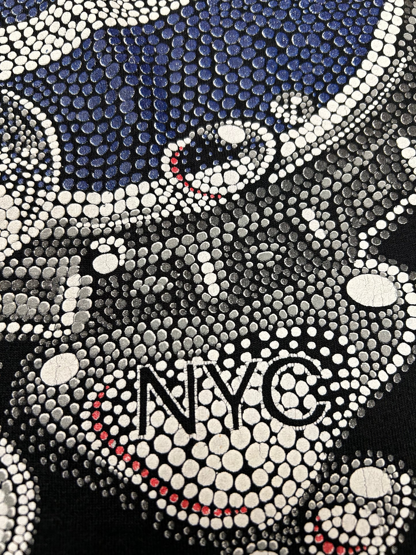 Vintage 90s Pepsi NYC Soda Cap Tee Thin Great Wear & Fading Boxy Large 23.25x26.75 Inches