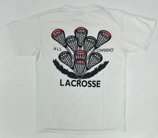Vintage Champion Harvard Lacrosse All Conference College Ivy League T-Shirt Medium 19.25x27.25 Inches