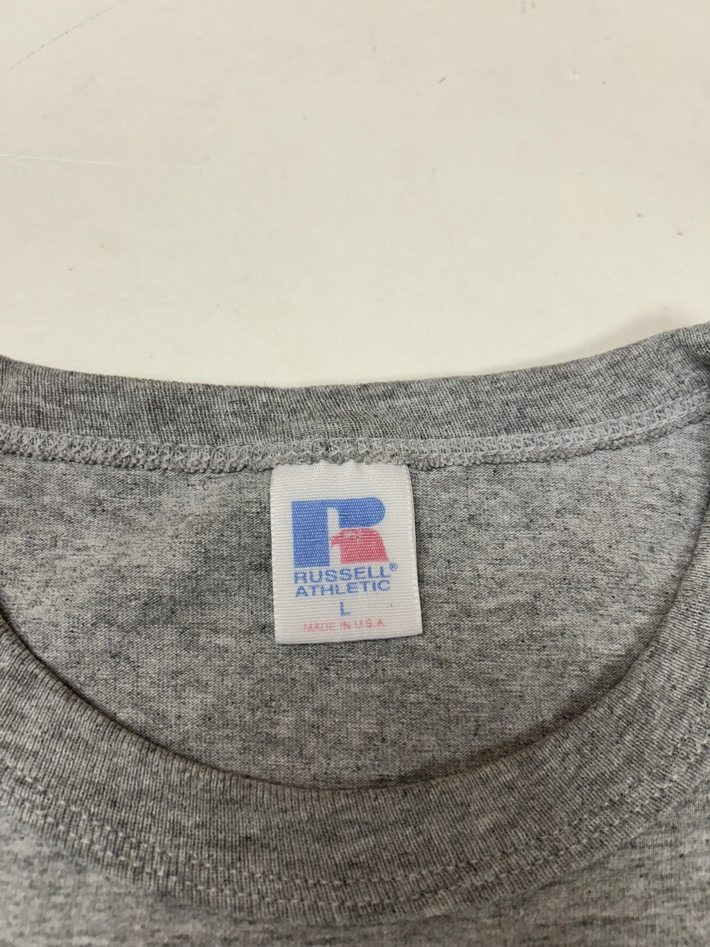 Vintage 90s Clemson Tigers College Russell Athletic USA Tee Large 22.25x29.25 Inches As Is