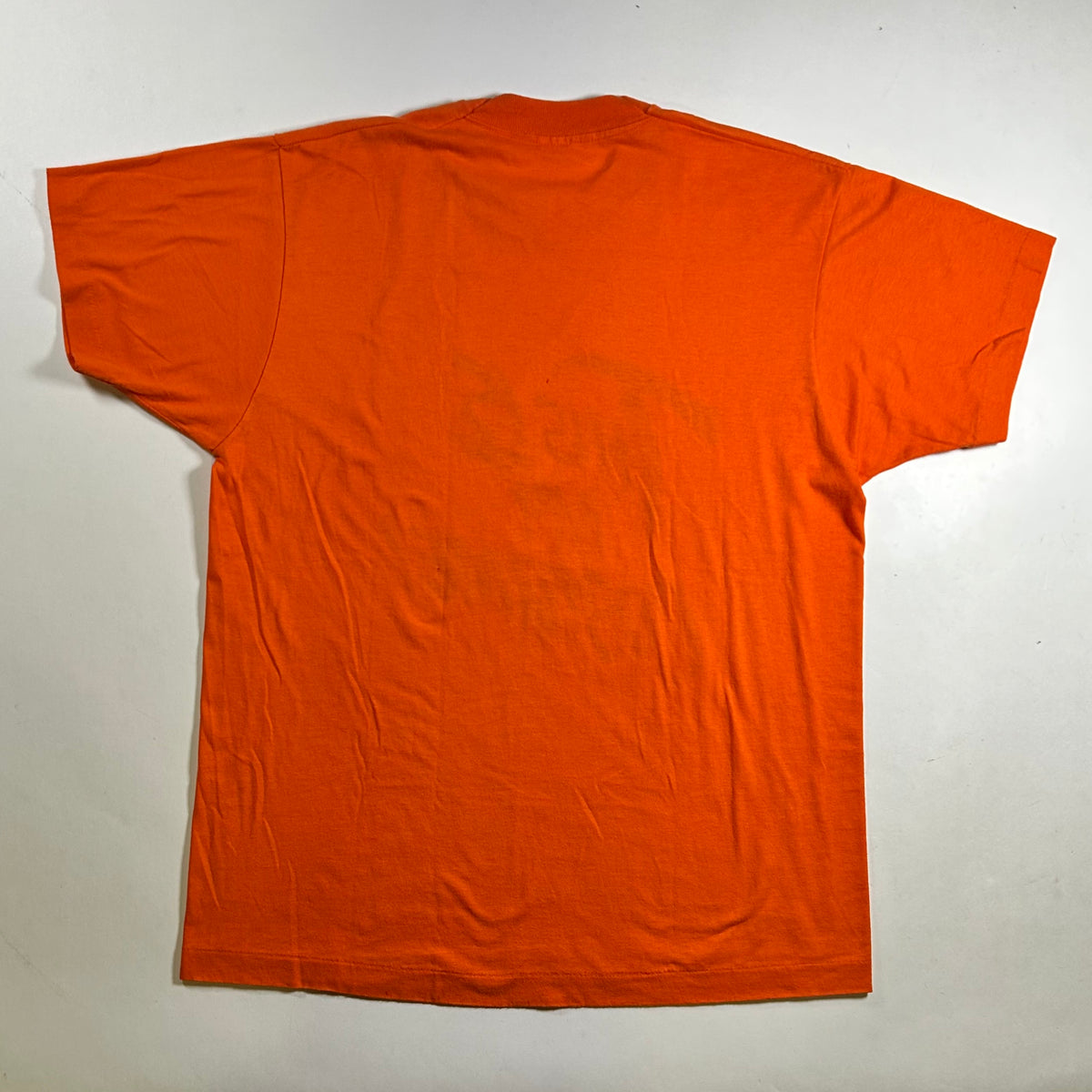Vintage 1989 This is My Halloween Costume Funny Orange Hallmark T-Shirt 21.25x28.25 Inches As Is Has Wear