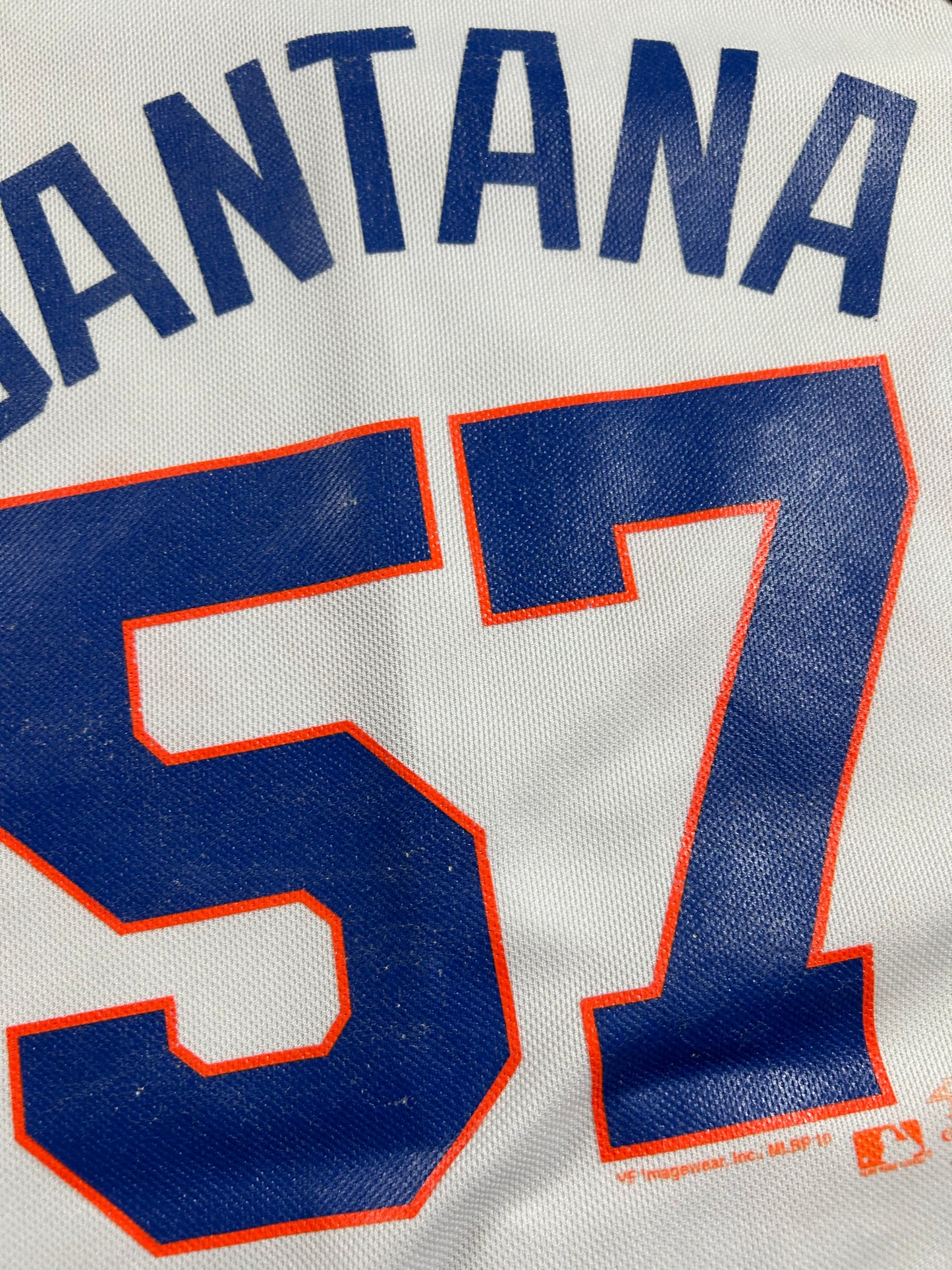 New York Mets Johan Santana Youth Medium 10/12 18.5x25 Inches Jersey Genuine MLB Merchandise