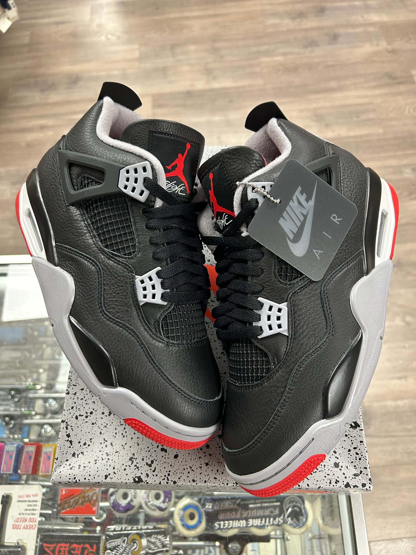 2024 Nike Air Jordan 4 Retro Bred Reimagined Size 10 FV5029 006 DS Brand New