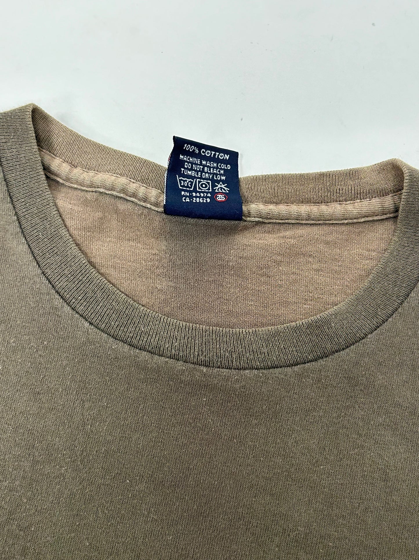 Vintage 90s Stussy DX Green X Degeneration X Style Graphic WWF Tee Large 21.25x27.5 Inchee USA