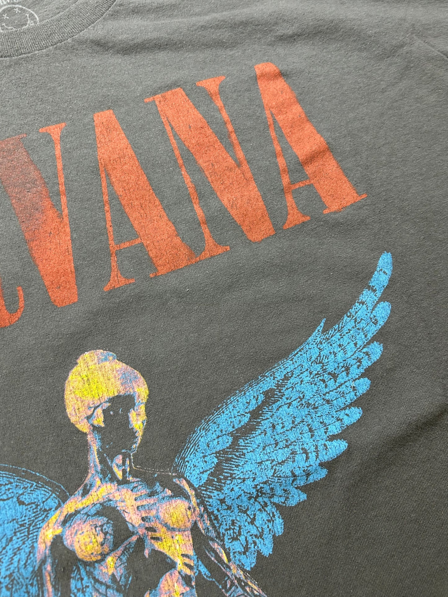 2010s Nirvana Band Music Tee XL 25.5x30 Inches Gray As Is