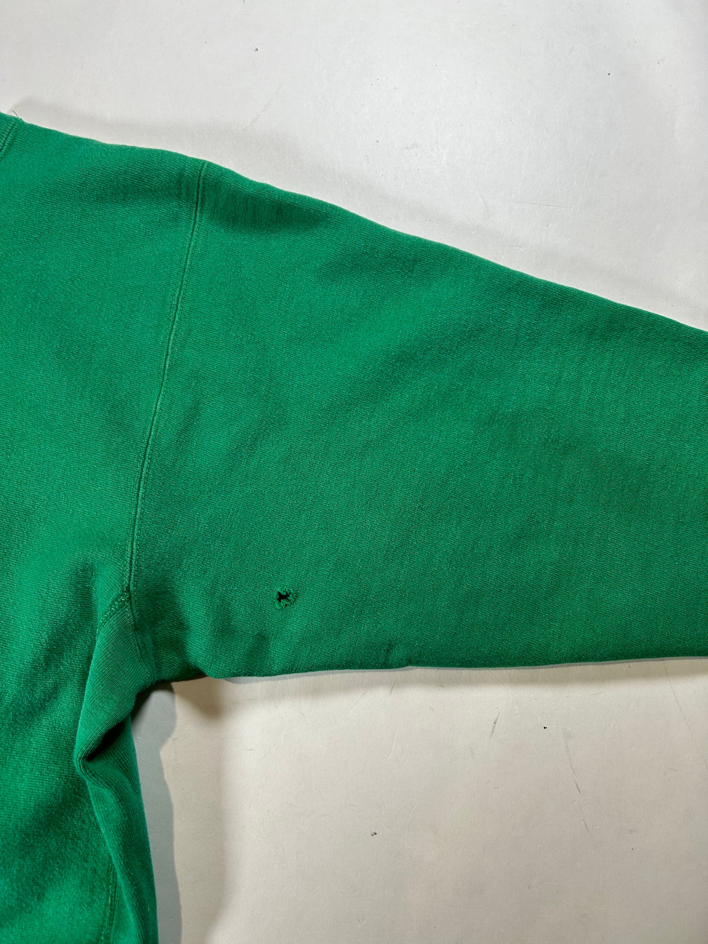 Vintage 80s Champion Reverse Weave Kelley Green Crewneck Sweatshirt 22.25x28.25 Inches Mediumish Fit