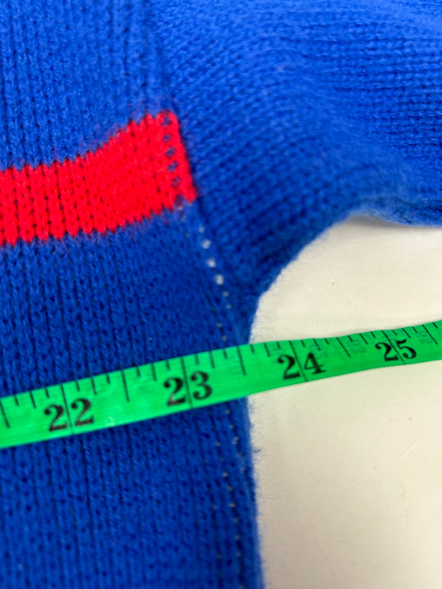 Vintage Cliff Engle New York Giants NFL Sweater Medium 23.5x27.5 Inches