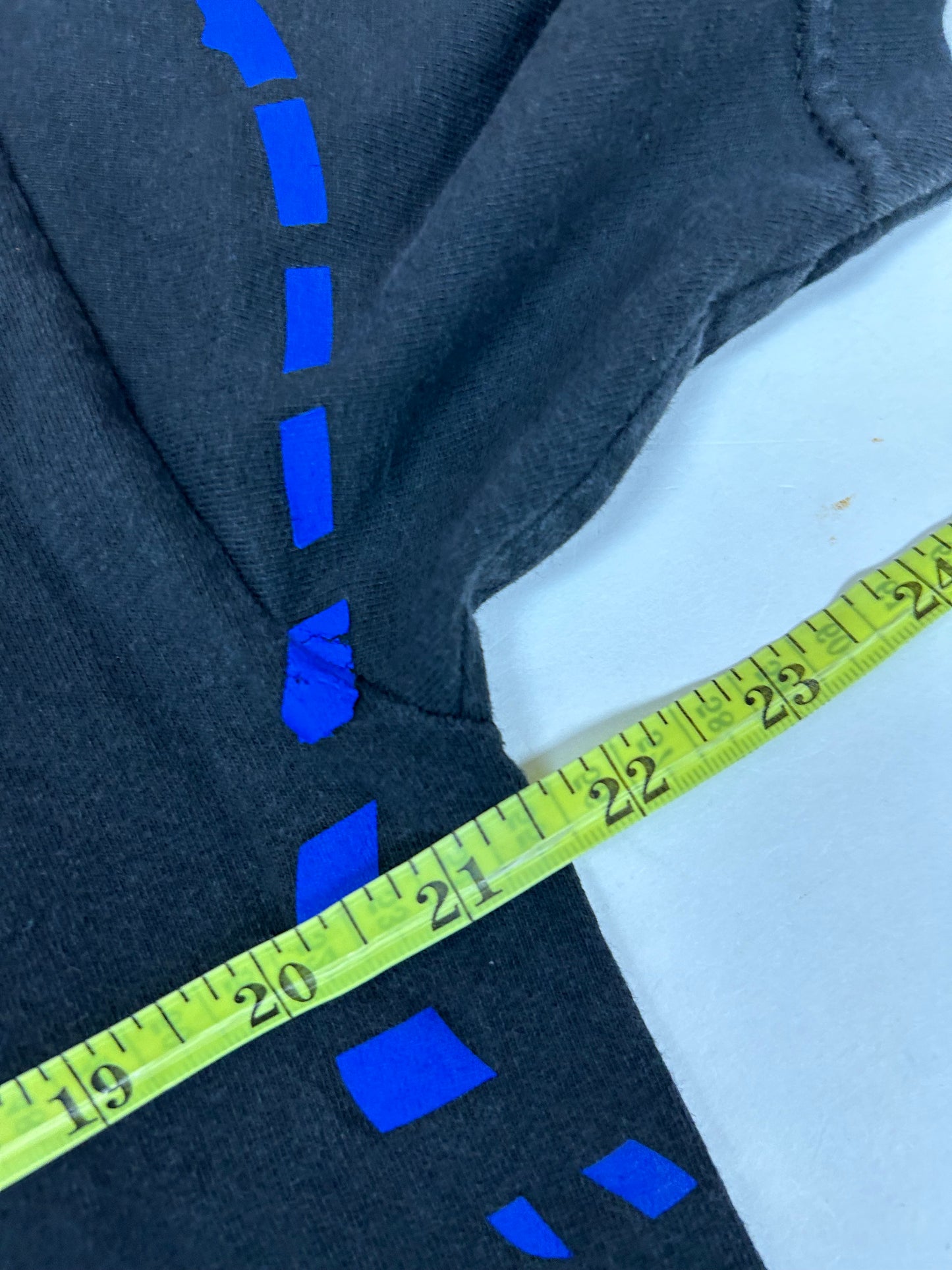 Vintage 00s Metal Mulisha Skull Sergeant Motocross Dirt Biking Shirt Large 21.5x30 Inches Black/Blue