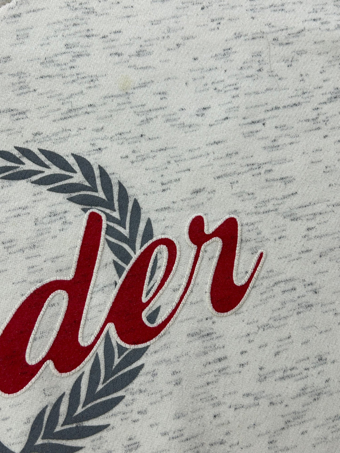 Vintage Gear For Sports Rider University College Crewneck Sweatshirt Boxy Mediumish Fit 23.25x25.75 Inches Gray