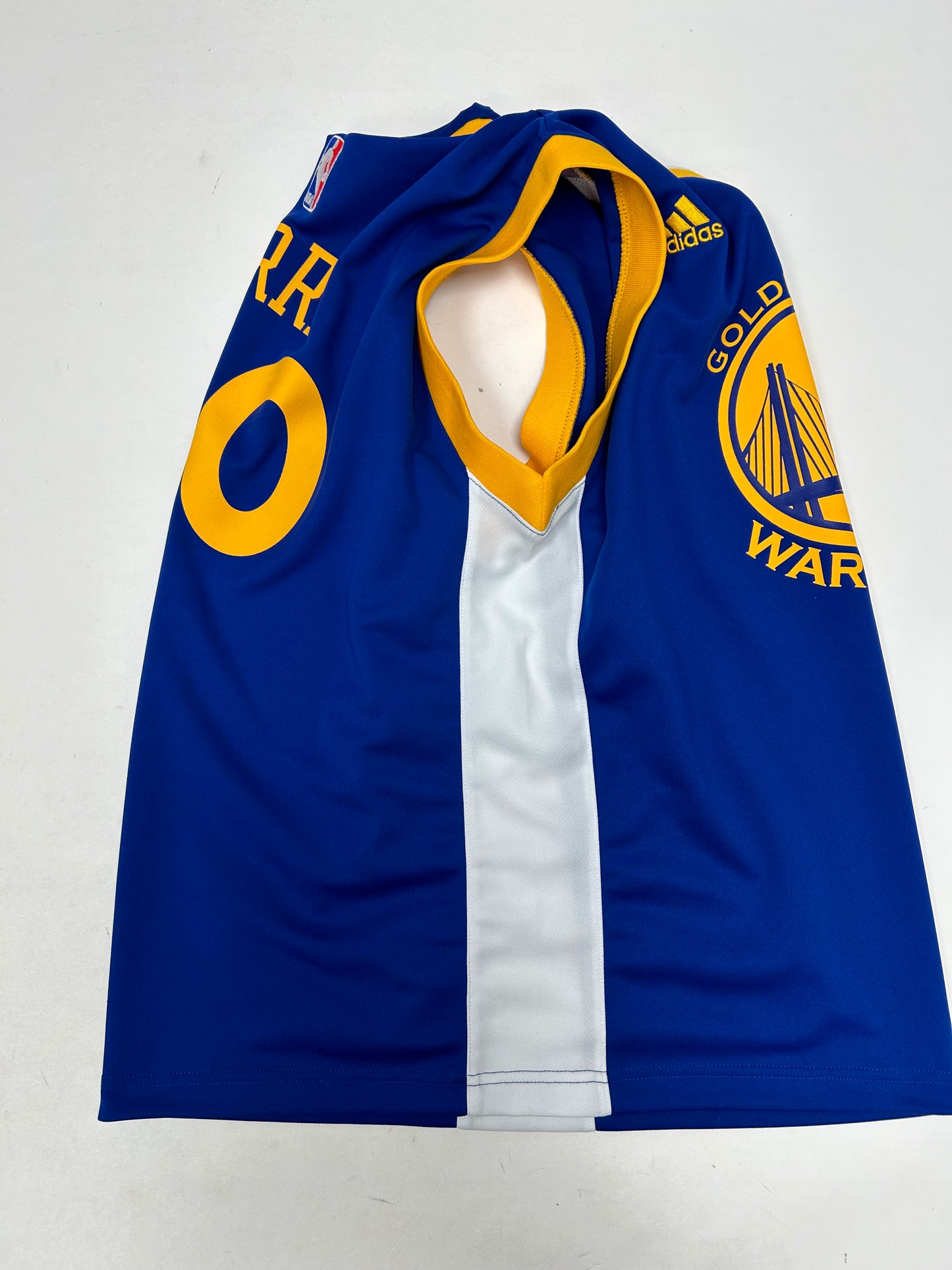 Adidas Steph Curry #30 GS Golden State Warriors Jersey Size Youth Large 19.75x26.25 Inches Blue