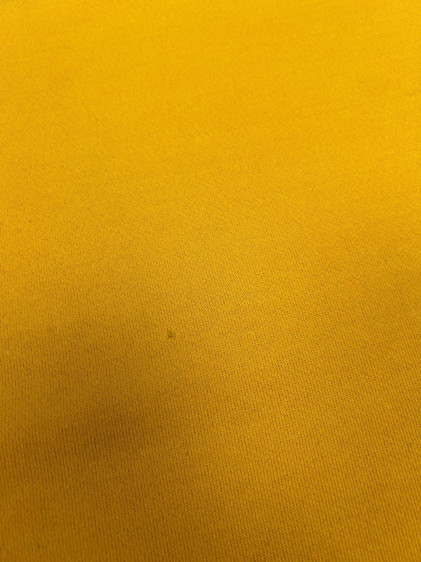 Vintage 70s Russell Athletic Sweatshirt Crewneck Blank Golden Yellow Boxy Fit 24.75x25 Inches