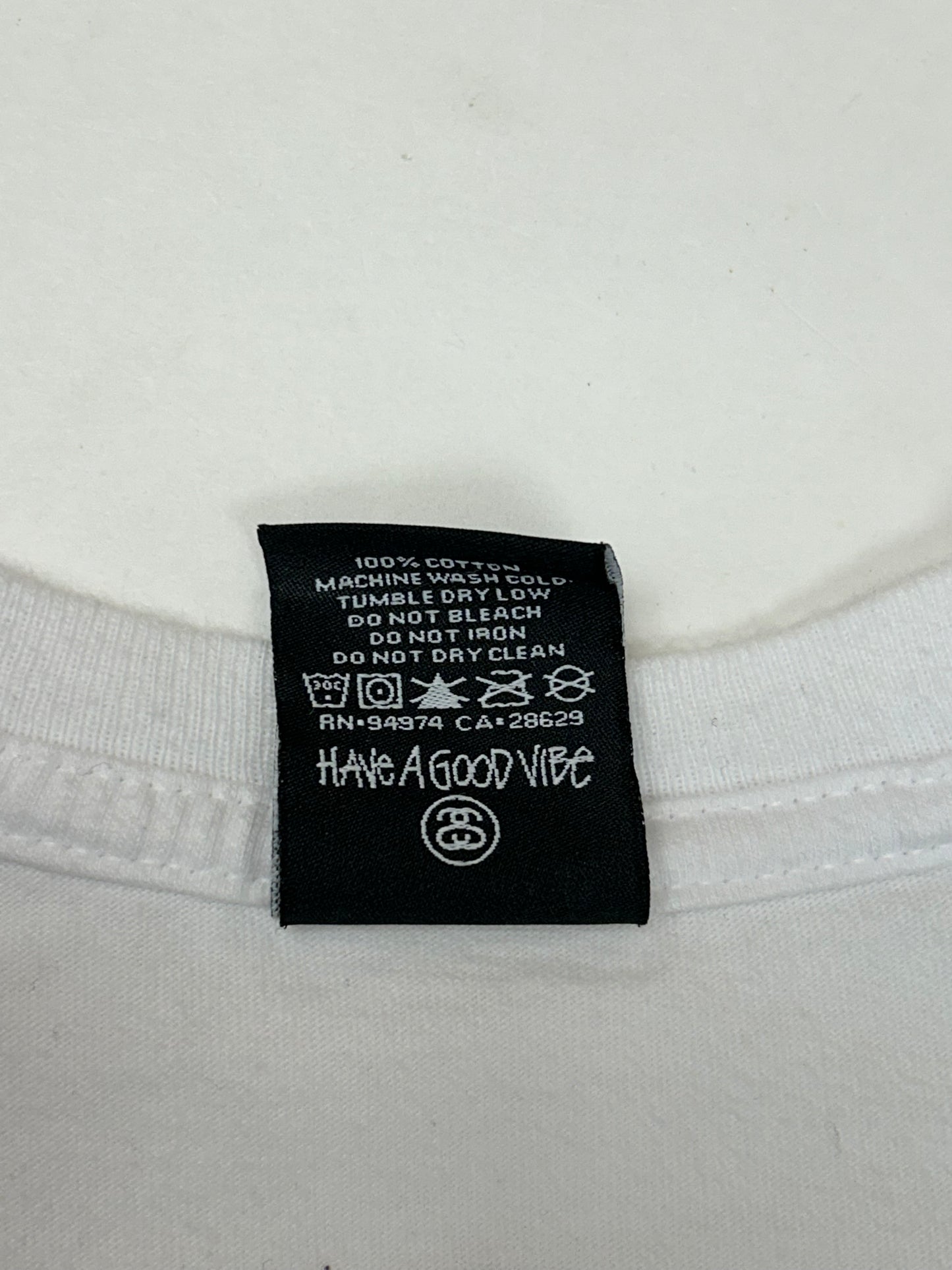 Vintage 00s Stüssy Hold Down The Crown Long Sleeve Tee Large 21x28 Inches