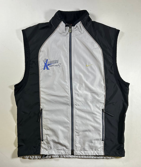 Vintage 90s Nike Winter X Games Volunteer Vest Jacket Full Zip 3M XL/L Fit 24.75x29.5 Inches