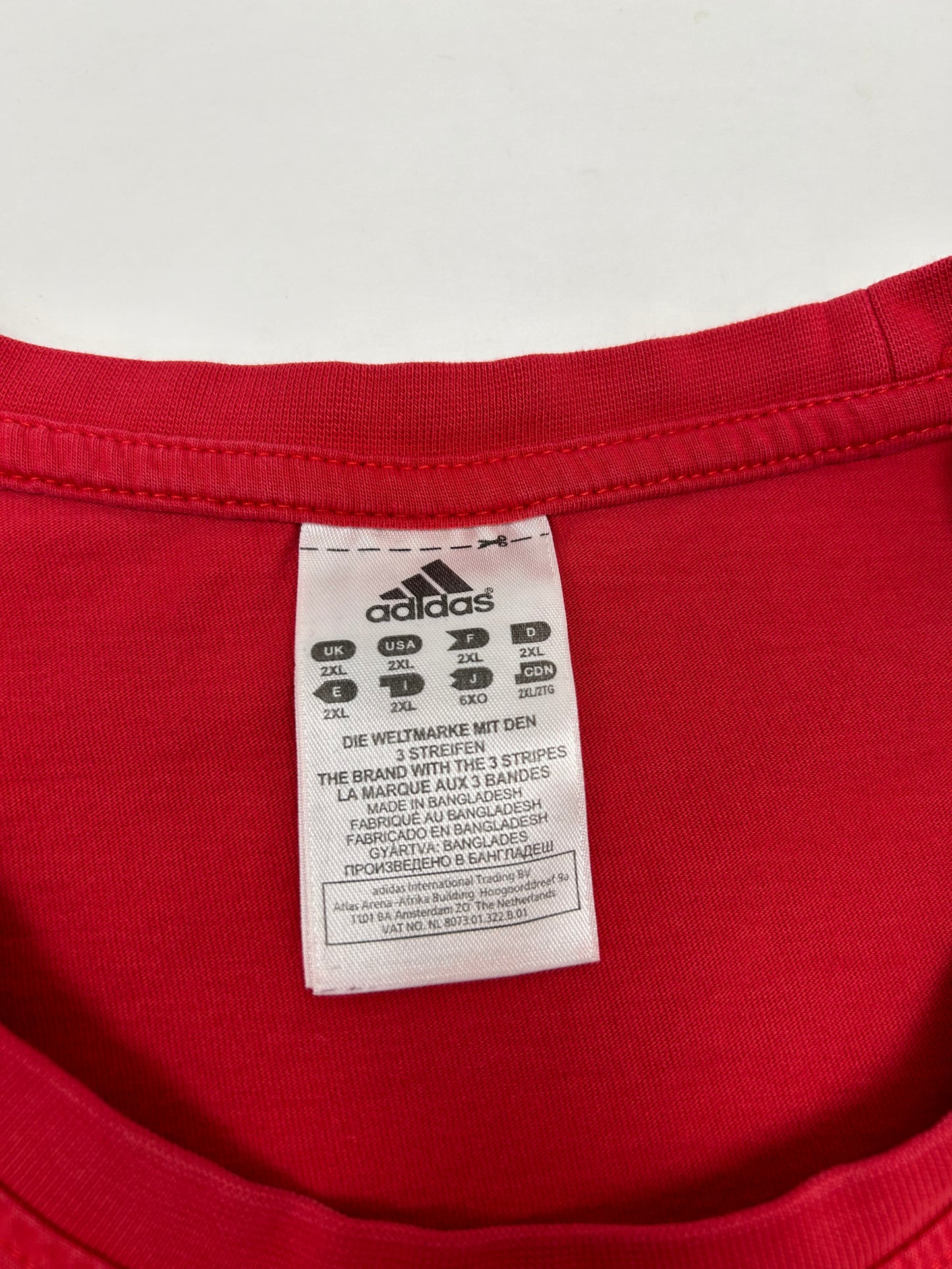 Spain Adidas 'Campeones De Europa' Tee Euro 2012 Champion T shirt 2XL 26.5x29.5 Inches