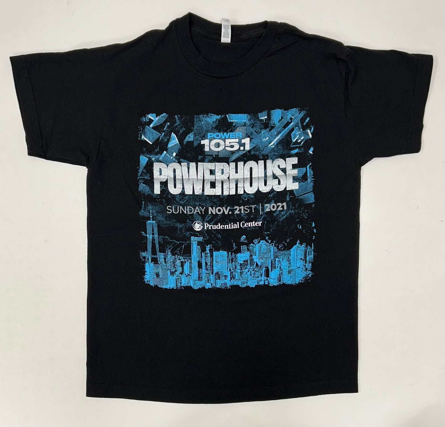 Power House 105.1 FM Concert T-Shirt 2021 Migos Lil Baby Roddy Rich Parking Lot Tee Medium 19.5x26.75 Inches As Is
