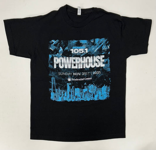 Power House 105.1 FM Concert T-Shirt 2021 Migos Lil Baby Roddy Rich Parking Lot Tee Medium 19.5x26.75 Inches As Is