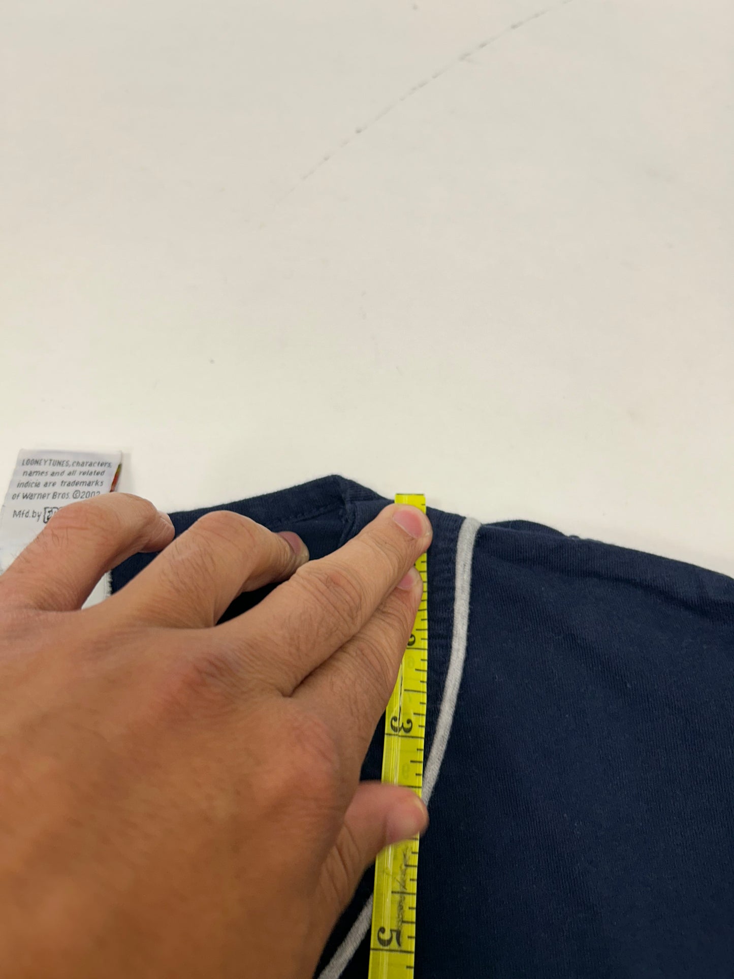 Vintage 2002 Looney Tunes Tweety Bird Get Over It Button Up Baseball Style Jersey Medium/Small 21.5x25.25 Inches