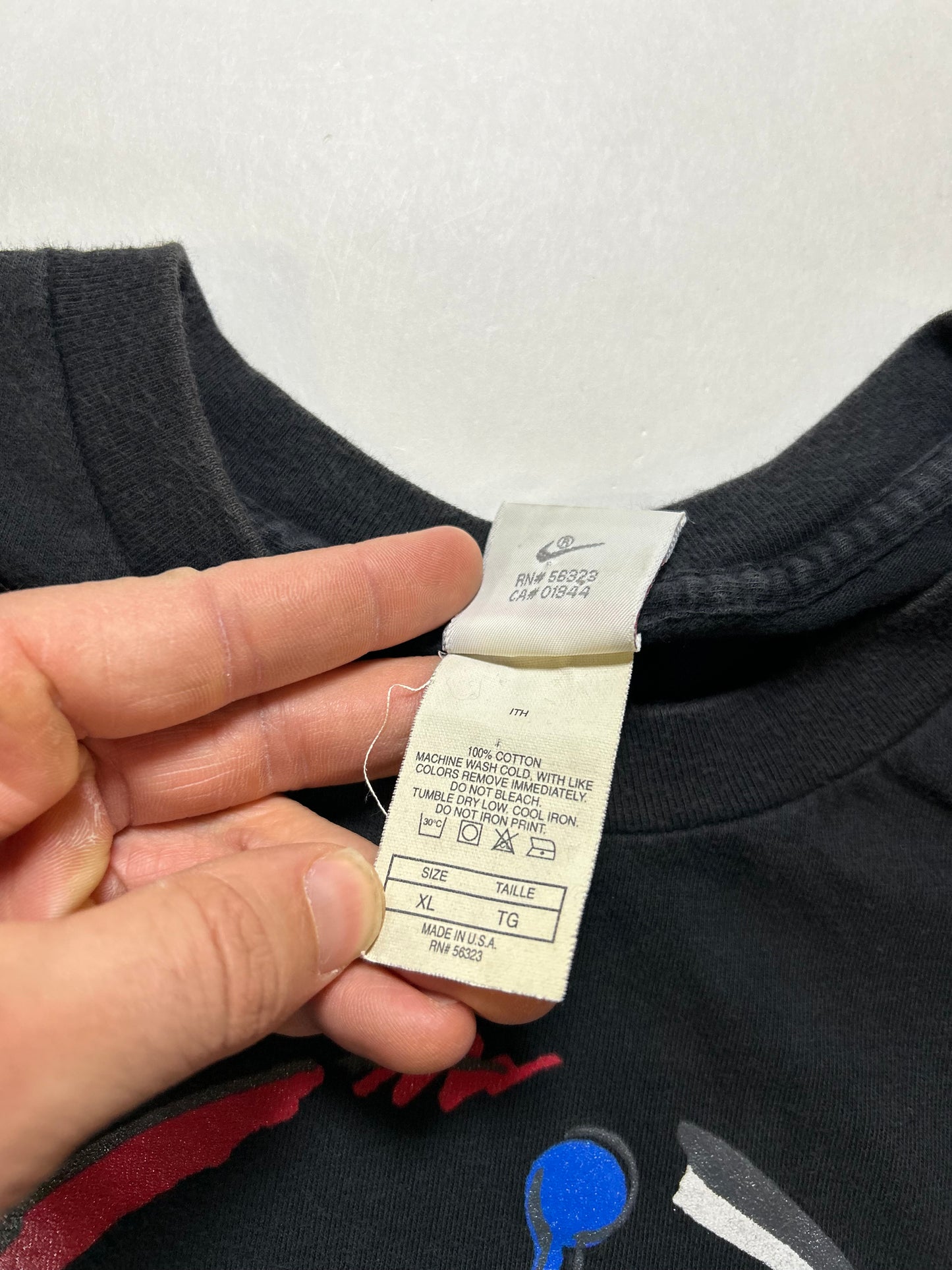 Vintage Nike Air Jordan Vlll 8 1993 T-Shirt Logo Shirt AJ8 Playoffs XL 24x29 Inches