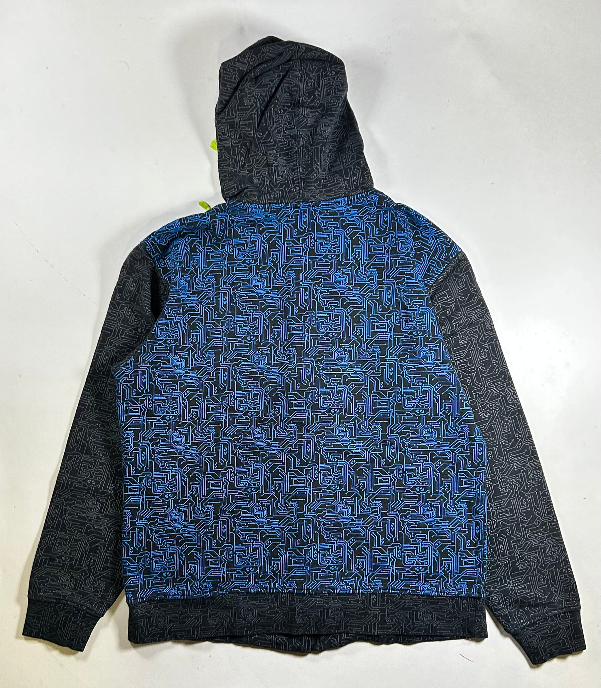 Vintage Thirty Two Snowboarding Brand Hoodie Zip Sweatshirt Y2K Abstract Large 24.25x27.75 Inches