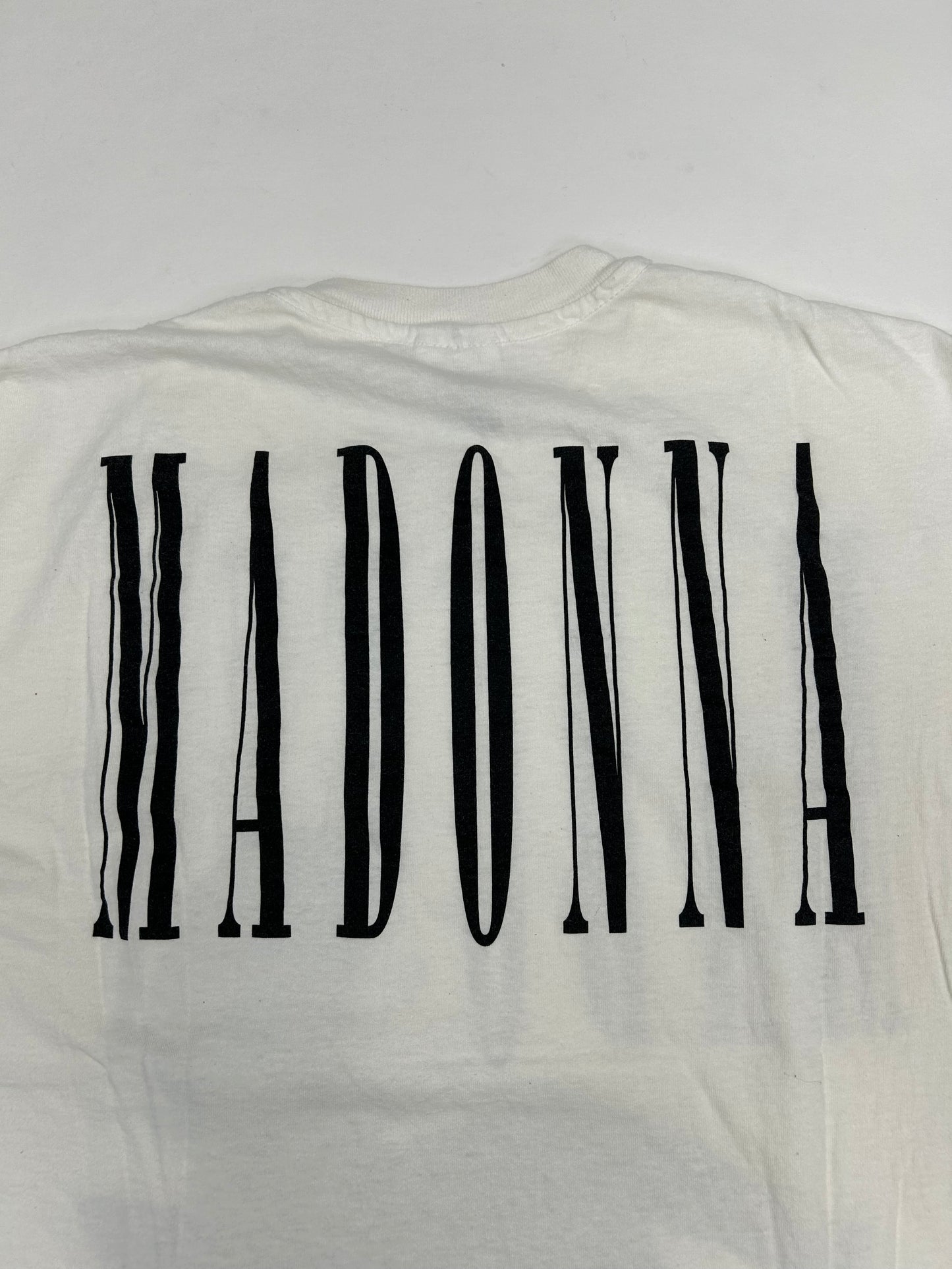 Vintage 1992 Madonna Erotica Smoking Music Tee M/L Fit 20.75x26.5 Inches White