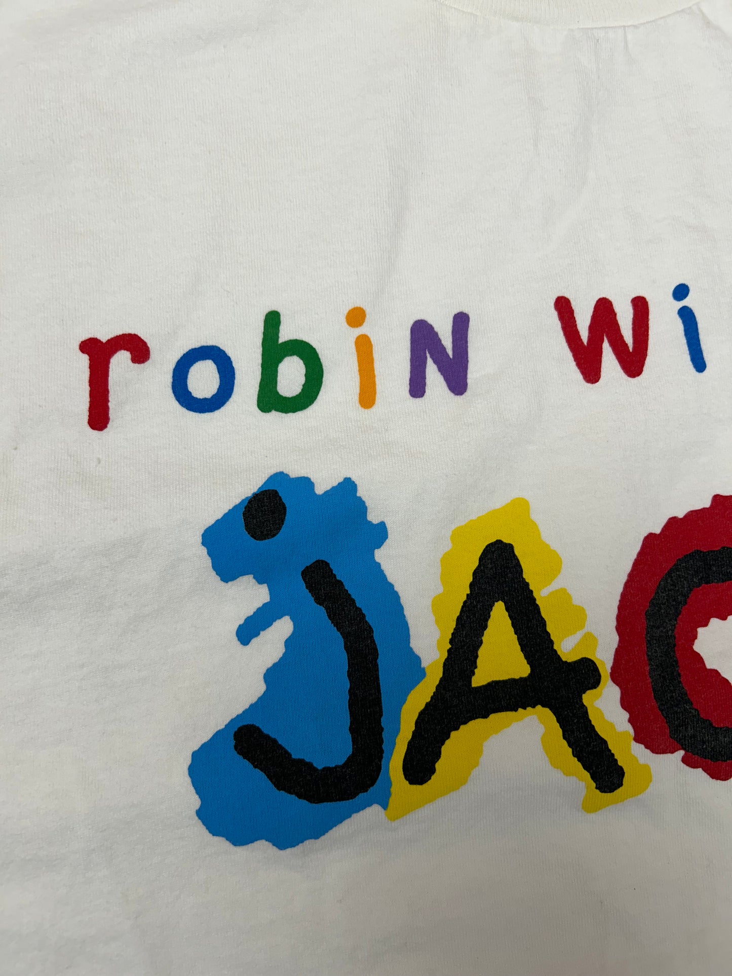 Vintage 1996 Robin Williams Jack Movie Promo Tee XL 23.25x31.25 Inches Rare Clean White