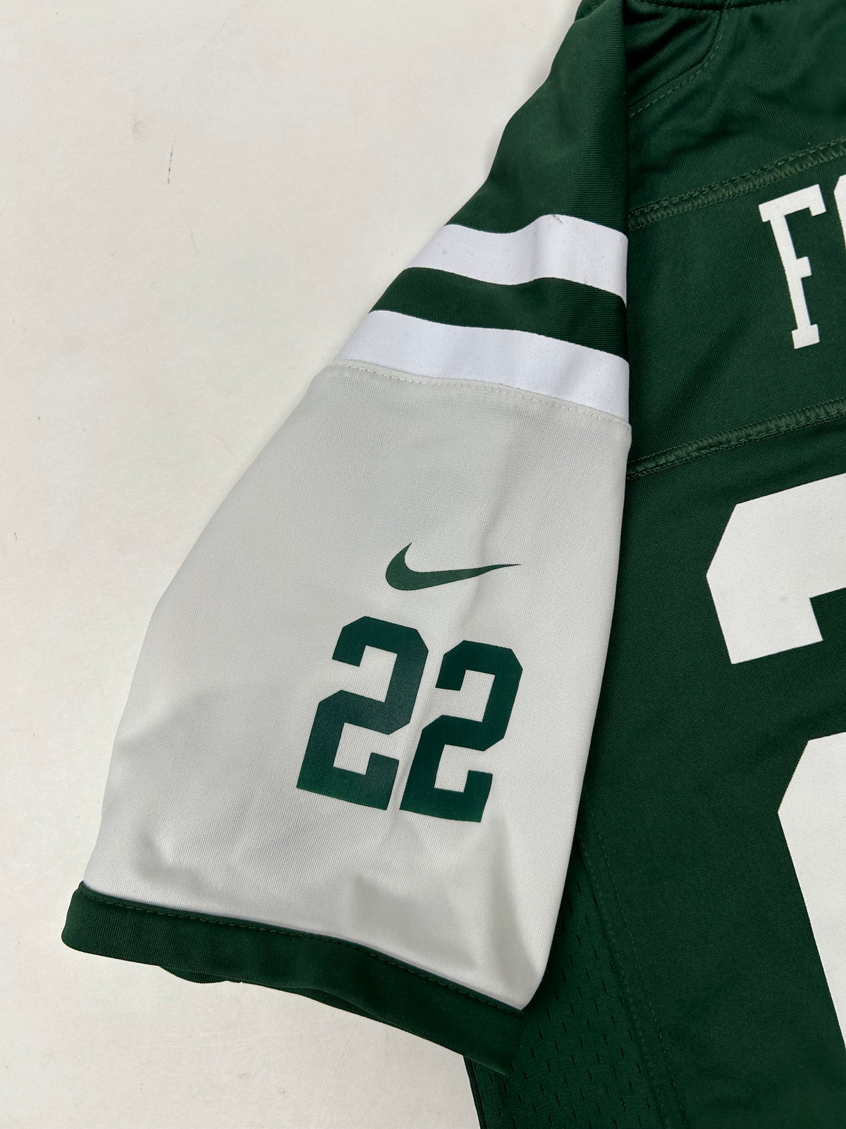 Matt Forté #22 New York Jets NFL Nike Green Football Jersey Youth Size L 14/16 19.25x26.5 Inches