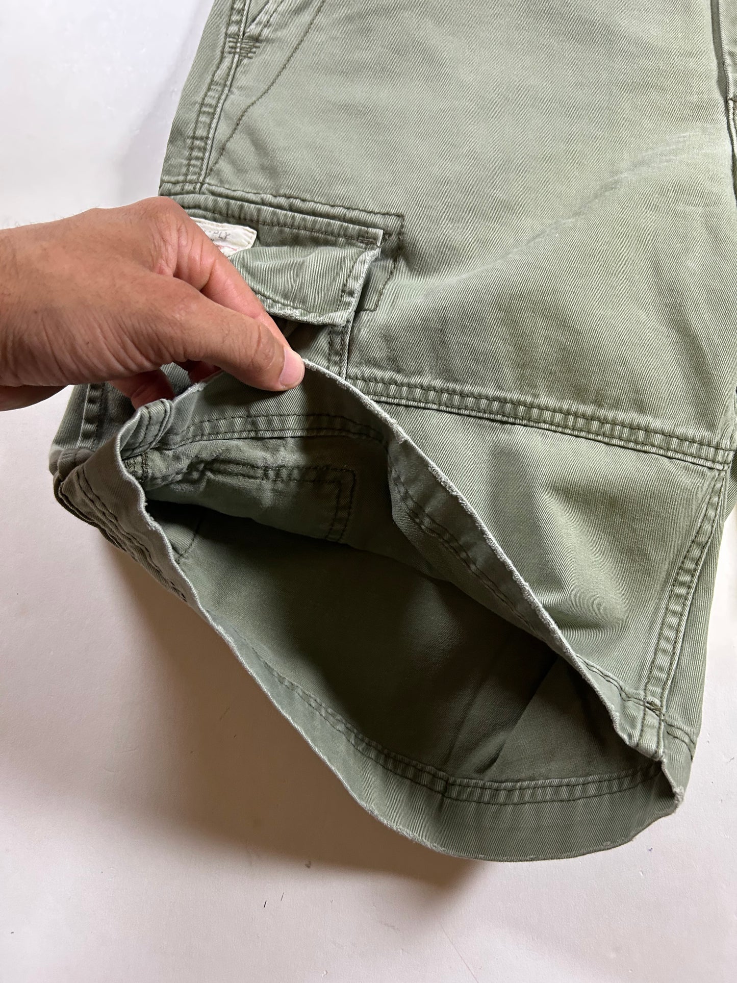 Denim & Supply Ralph Lauren Cargo Shorts Green Tactical Army 34 19.25x22.75 Inches