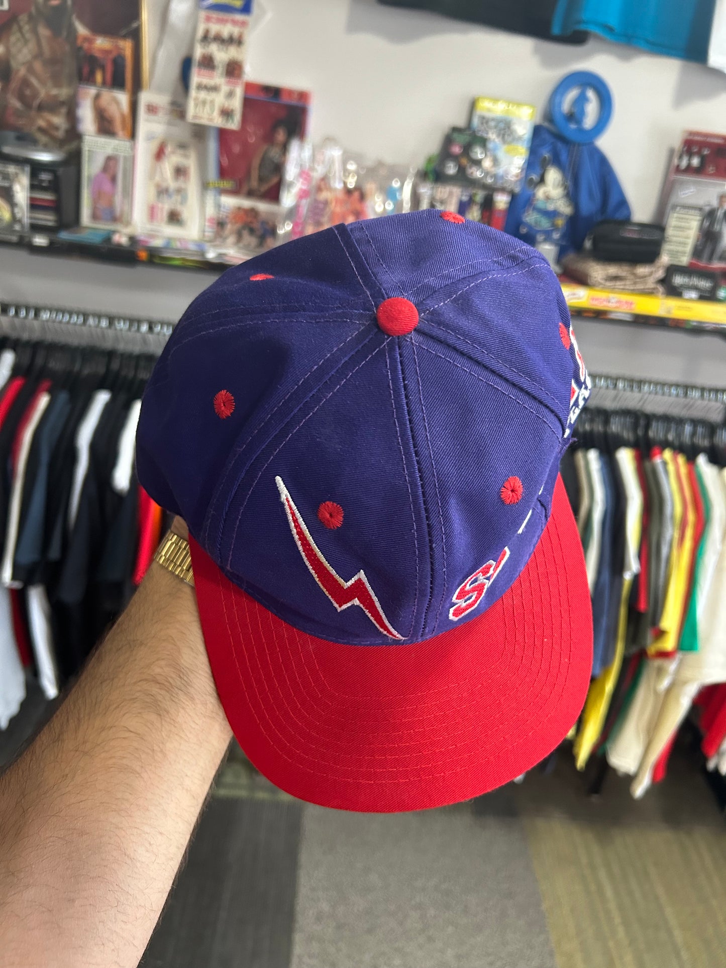 Vintage Sesame Place Sesame Street Snapback Hat 90s Elmo Ernie Clean Embroidery