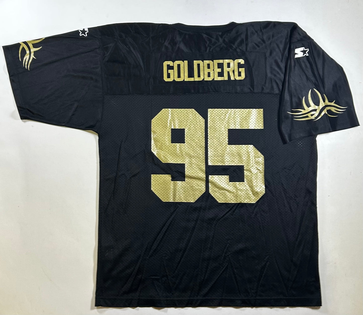 Vintage Starter WCW Goldberg Who’s Next? Wrestling #95 Football Jersey 52 XL 26.25x33 Inches