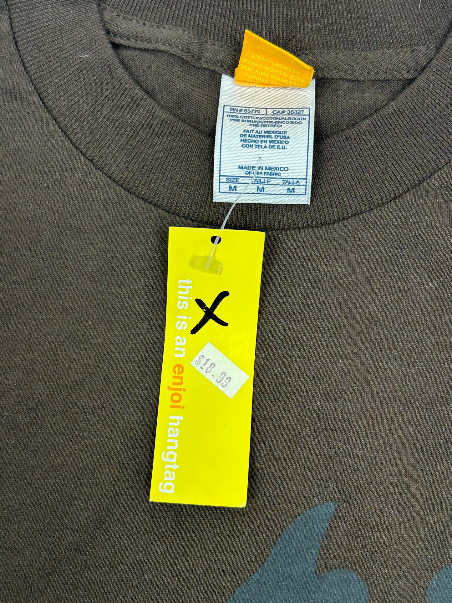 Vintage Enjoi Skateboards Panda S/S Graphic T-Shirt Skate Tee Medium 20.25x29.75 Inches Y2K New With Tag