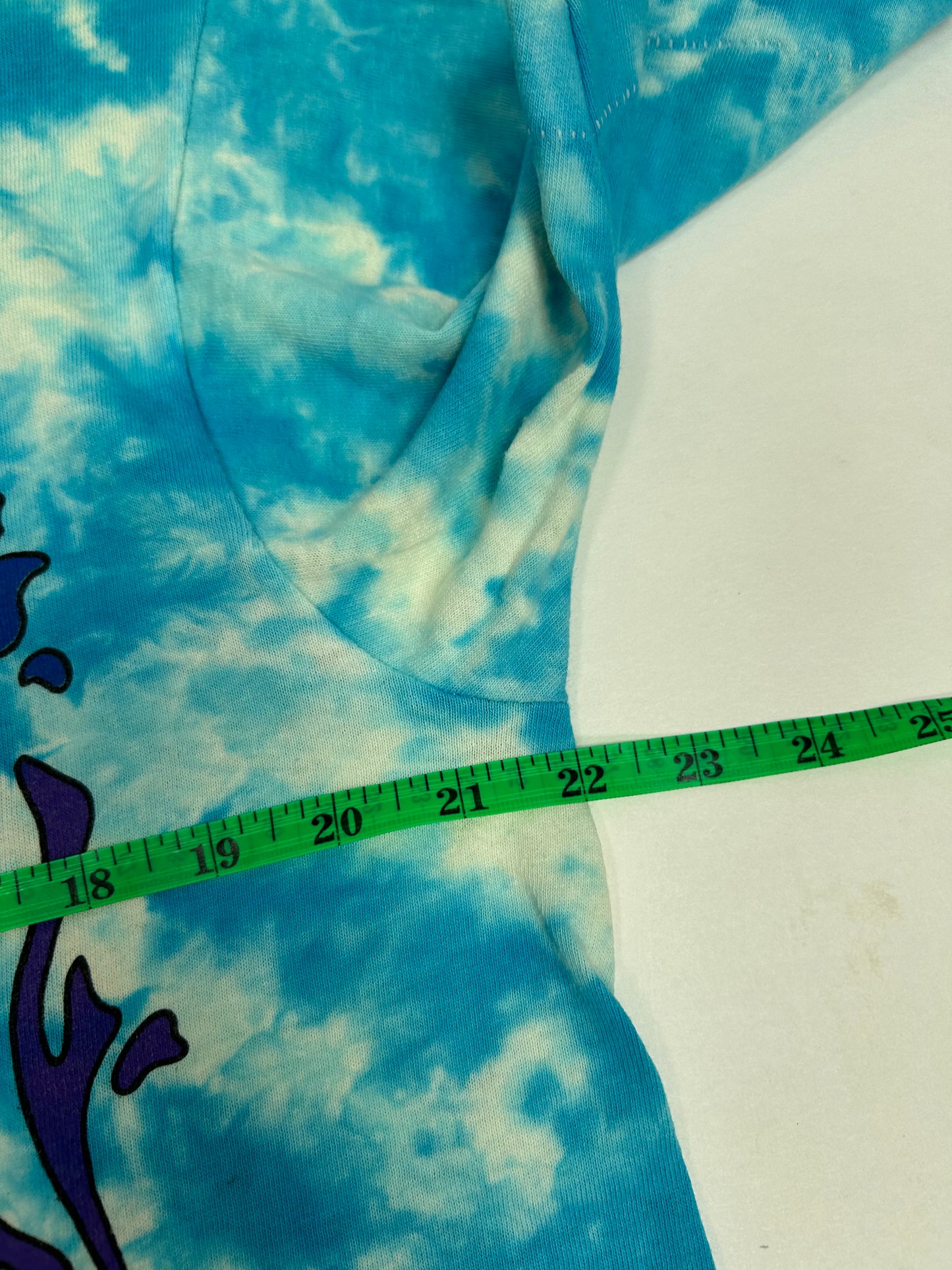 Vintage Grateful Dead 25 Years Dead 1990 Tie Dye Skeleton Music Band Tee Large 22x28.75 Inches