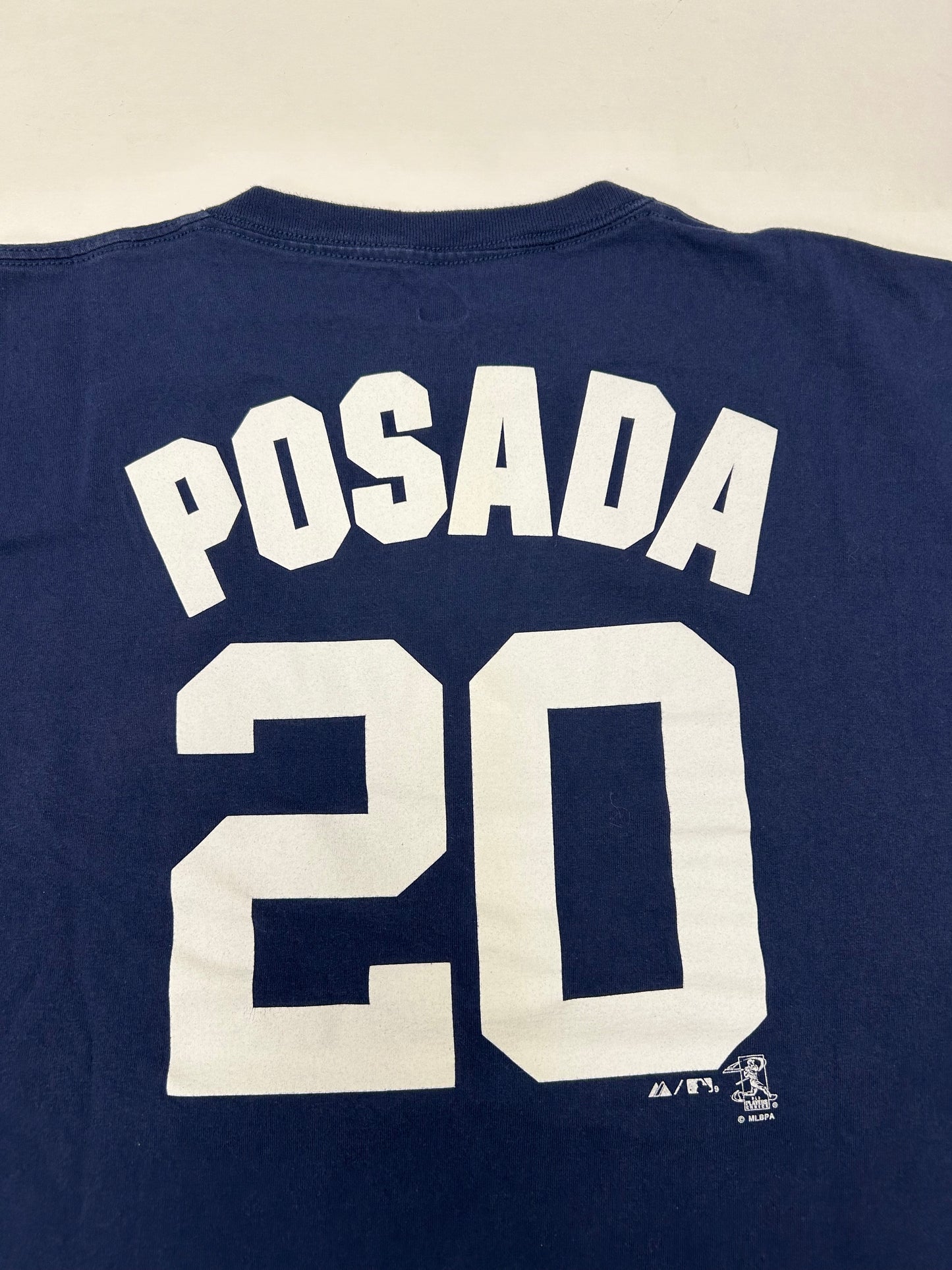 Majestic New York Yankees Jorge Posada # 20 MLB Player Tee XL+ 24.25x30.25 Inches
