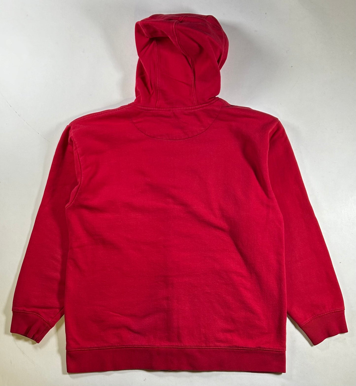 Vintage Eckō Unltd. Raw & Uncut Zip Hooded Sweatshirt Medium 22.75x27.5 Inches Red As Is