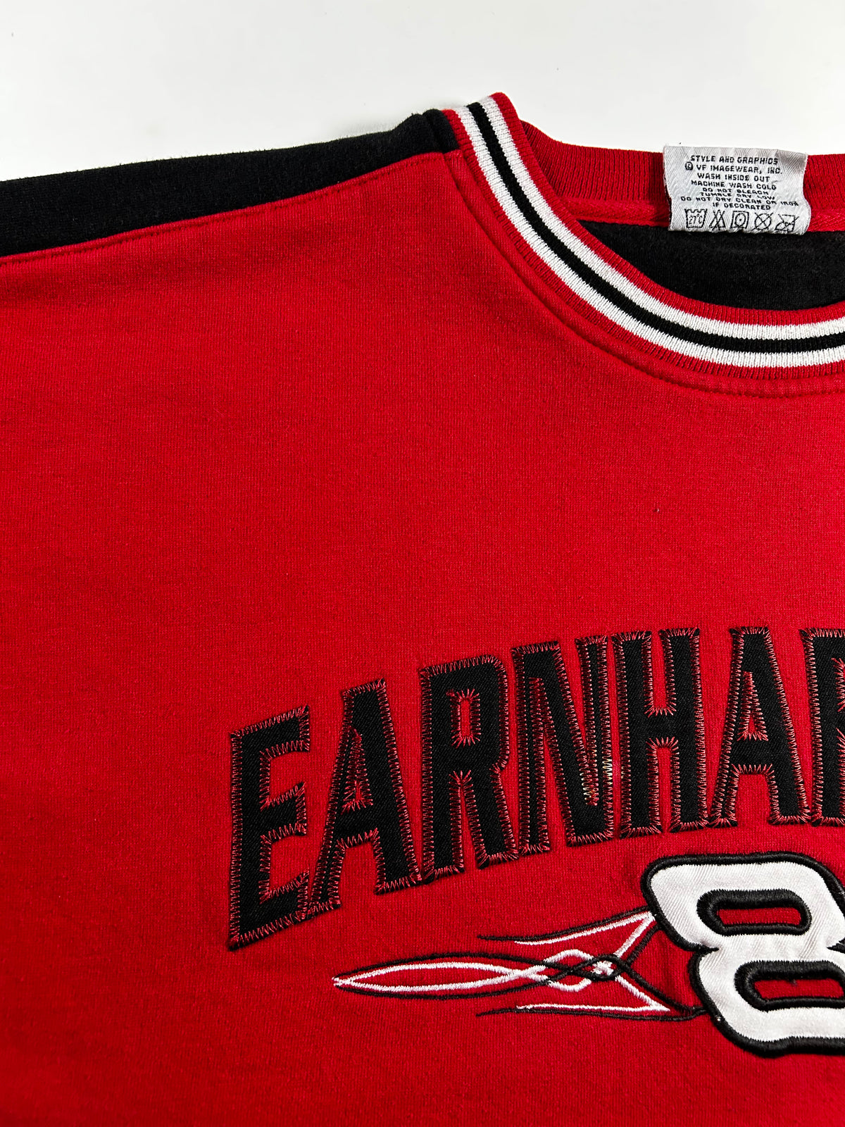 Vintage Chase Authentics NASCAR Dale Earnhardt Jr. # 8 Bud Racing Crewneck Sweatshirt Has Mark On The Back XL 27.5x28.25 Inches