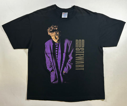 Vintage Rod Stewart Live Tour Band T-Shirt 22.25x27.5 Inches Music 1995 90s Tee