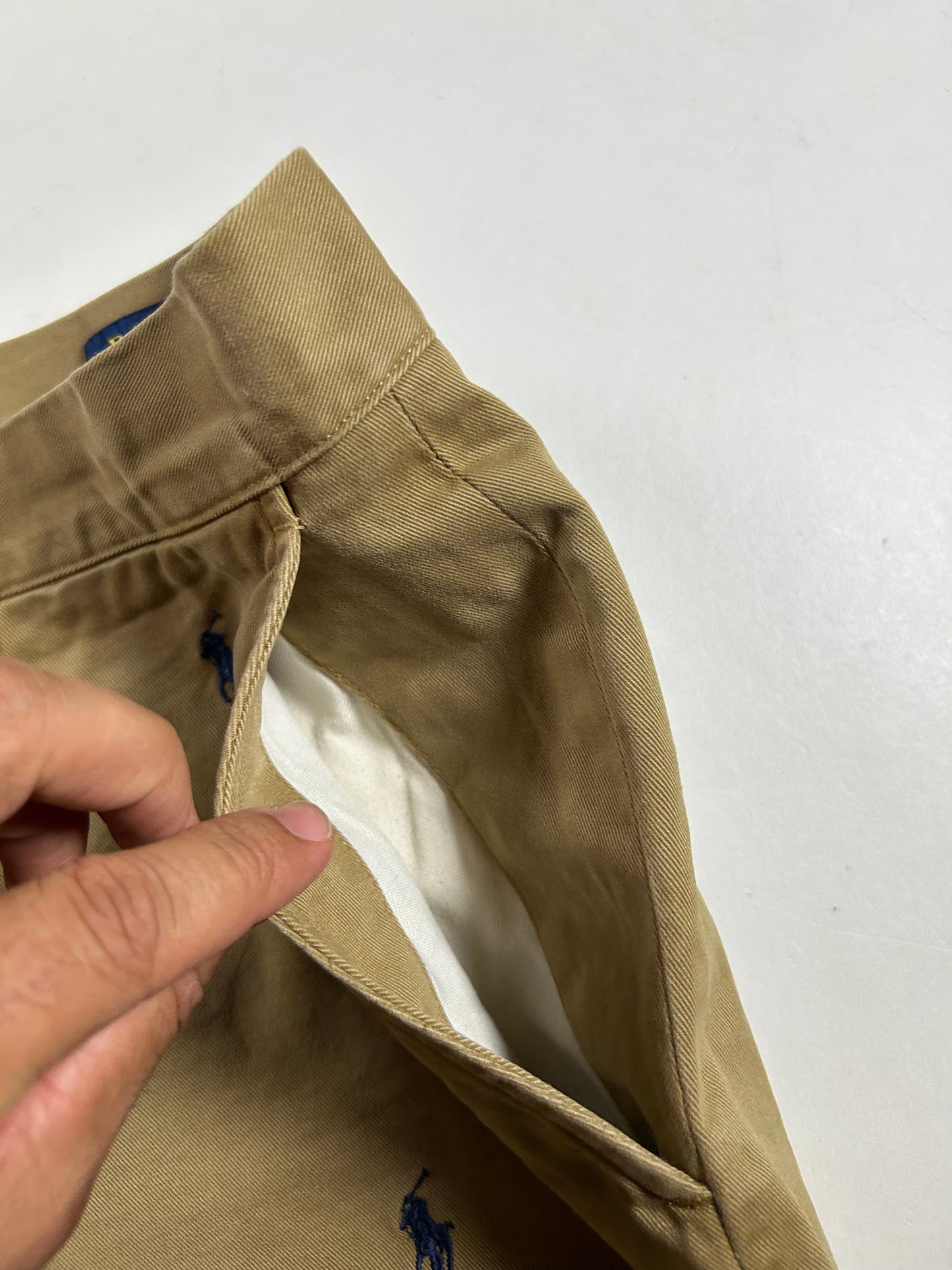 Polo Ralph Lauren All Over Pony Chino Shorts Khaki Classic Fit 9” 35 18x20.75/21 Inches