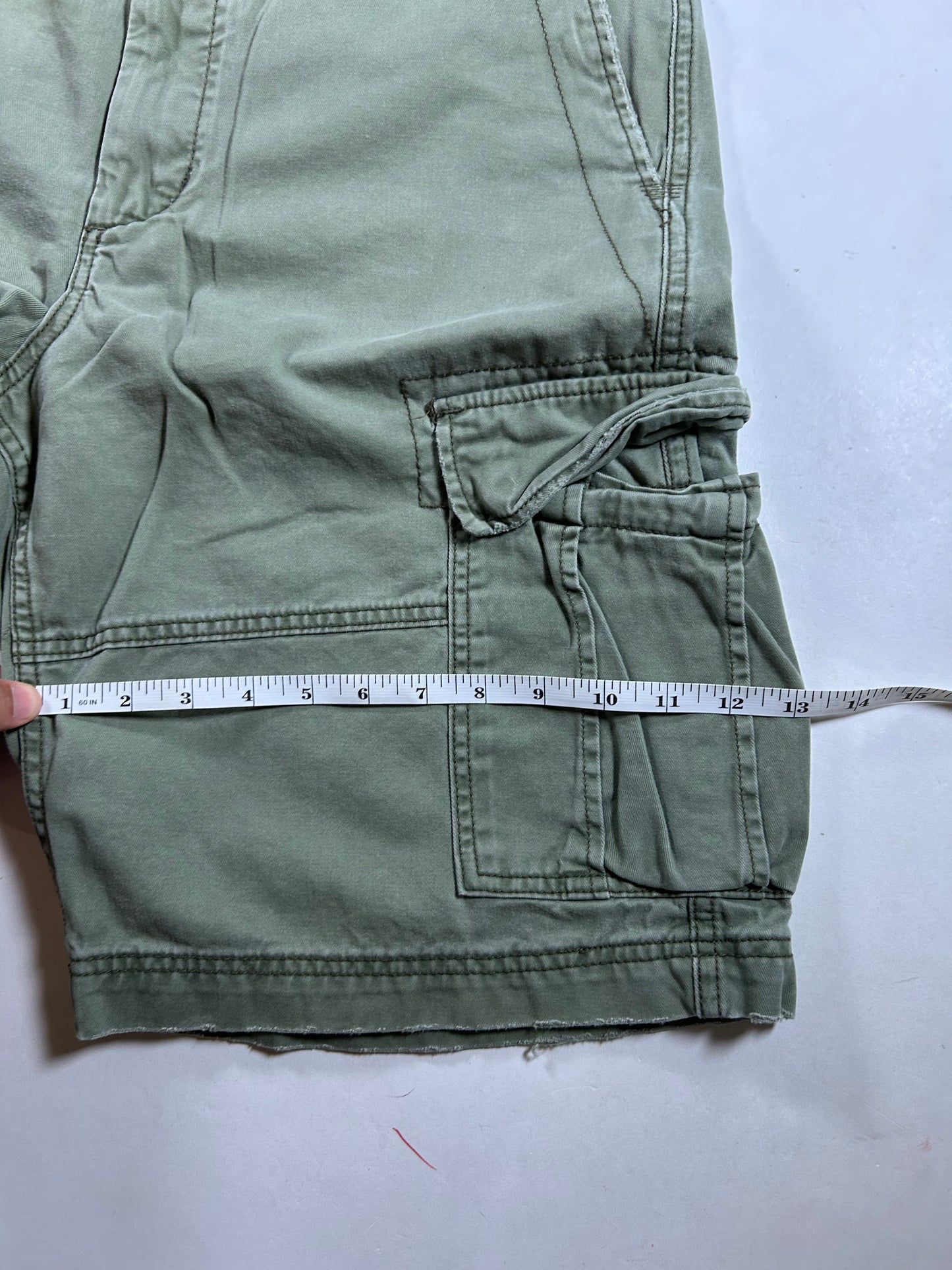 Denim & Supply Ralph Lauren Cargo Shorts Green Tactical Army 34 19.25x22.75 Inches