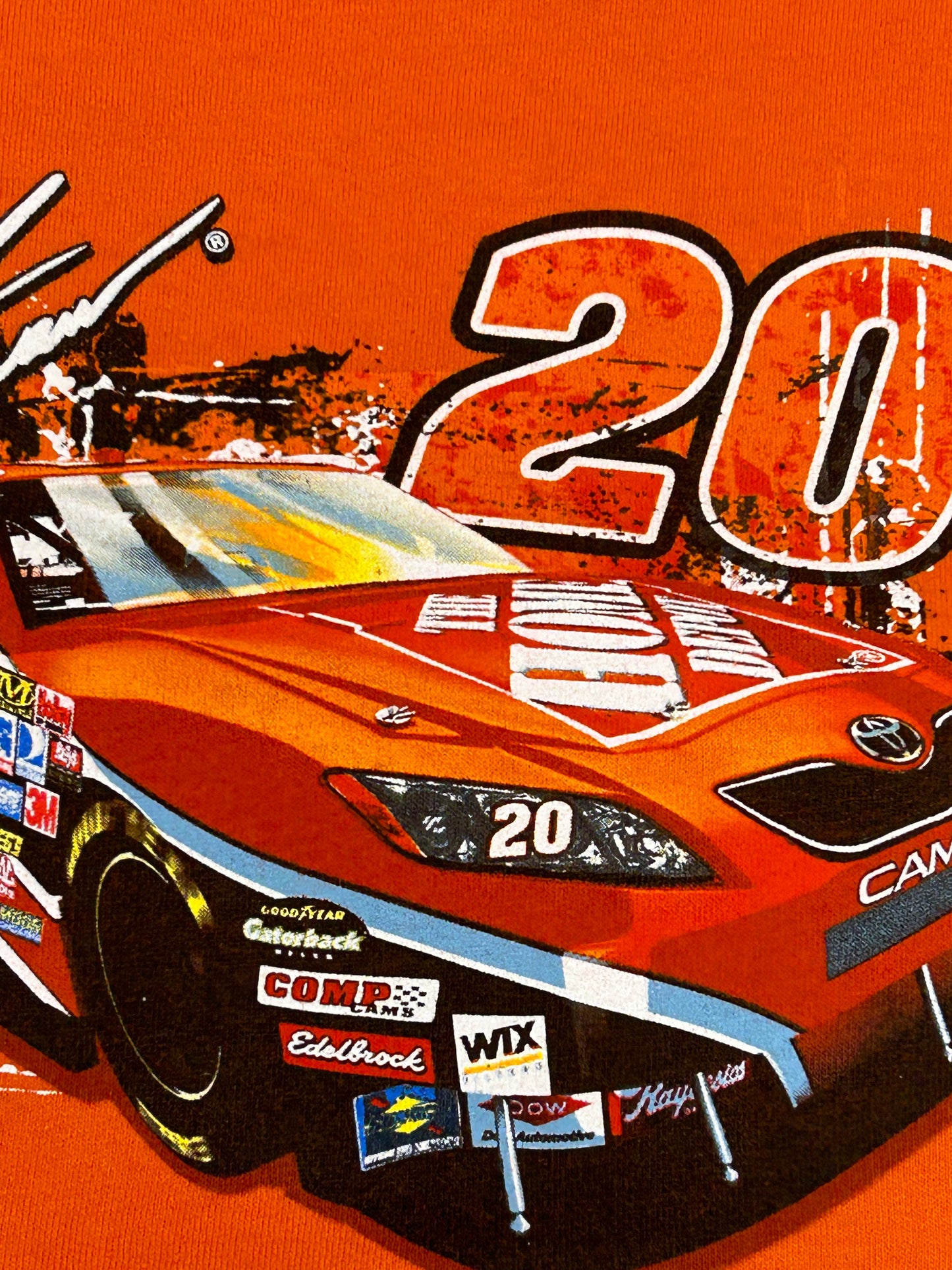 Vintage 00s Tony Stewart NASCAR #20 Toyota Tee Medium 20.5x26.5 Inches