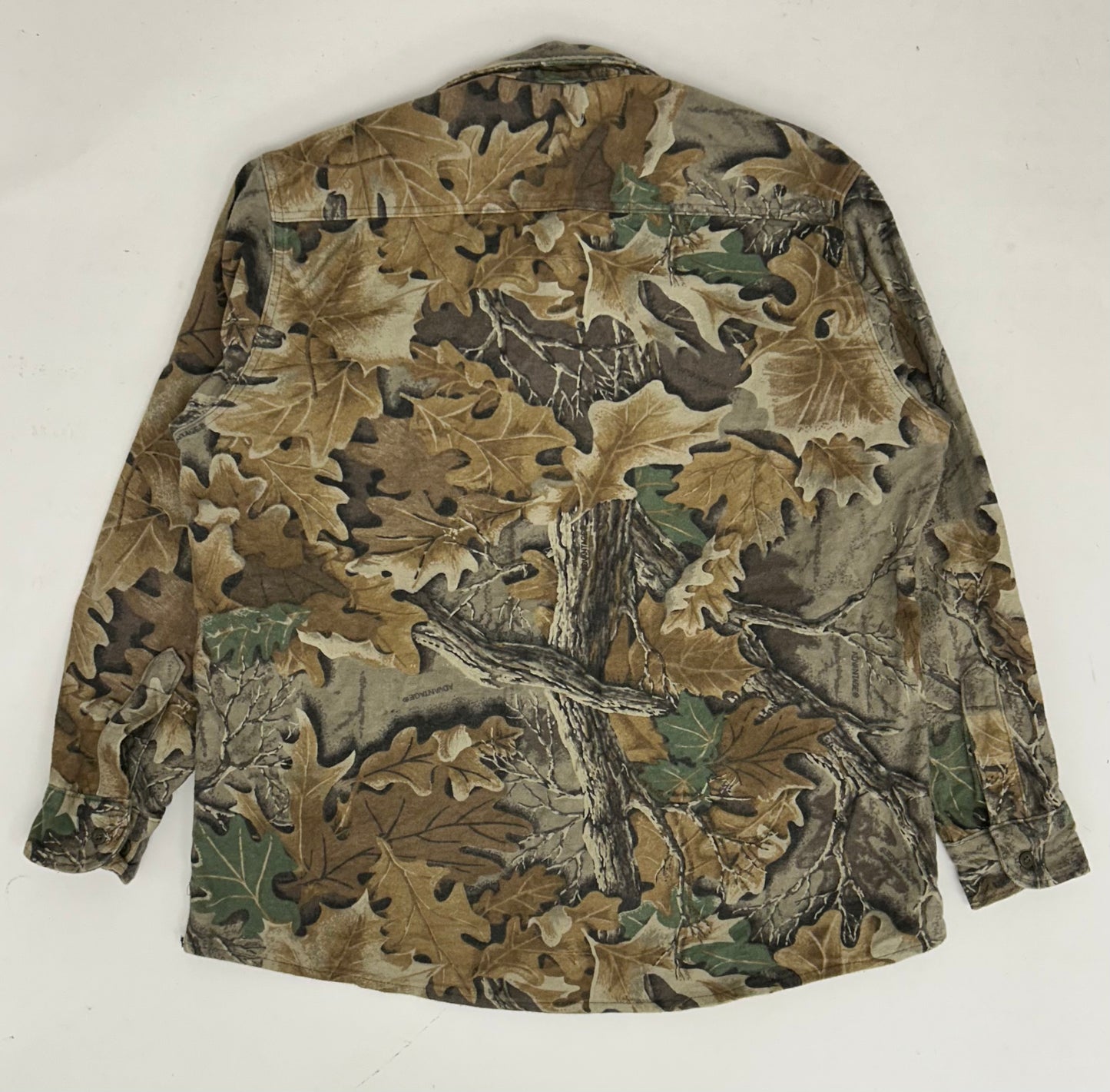 Vintage Five Brother Camo Vantage Flannel Button Up Shirt 5226 4701-ADV Large 25x29.5 Inches