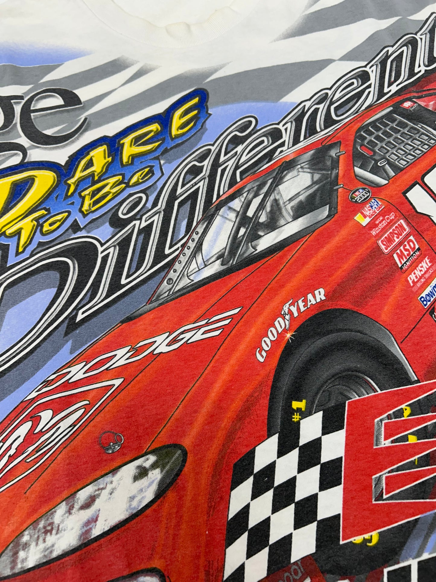 Vintage Chase Authentics NASCAR Dodge R/T Evernham #19 Dare To Be Different XL 25x29.5 Inches As Is