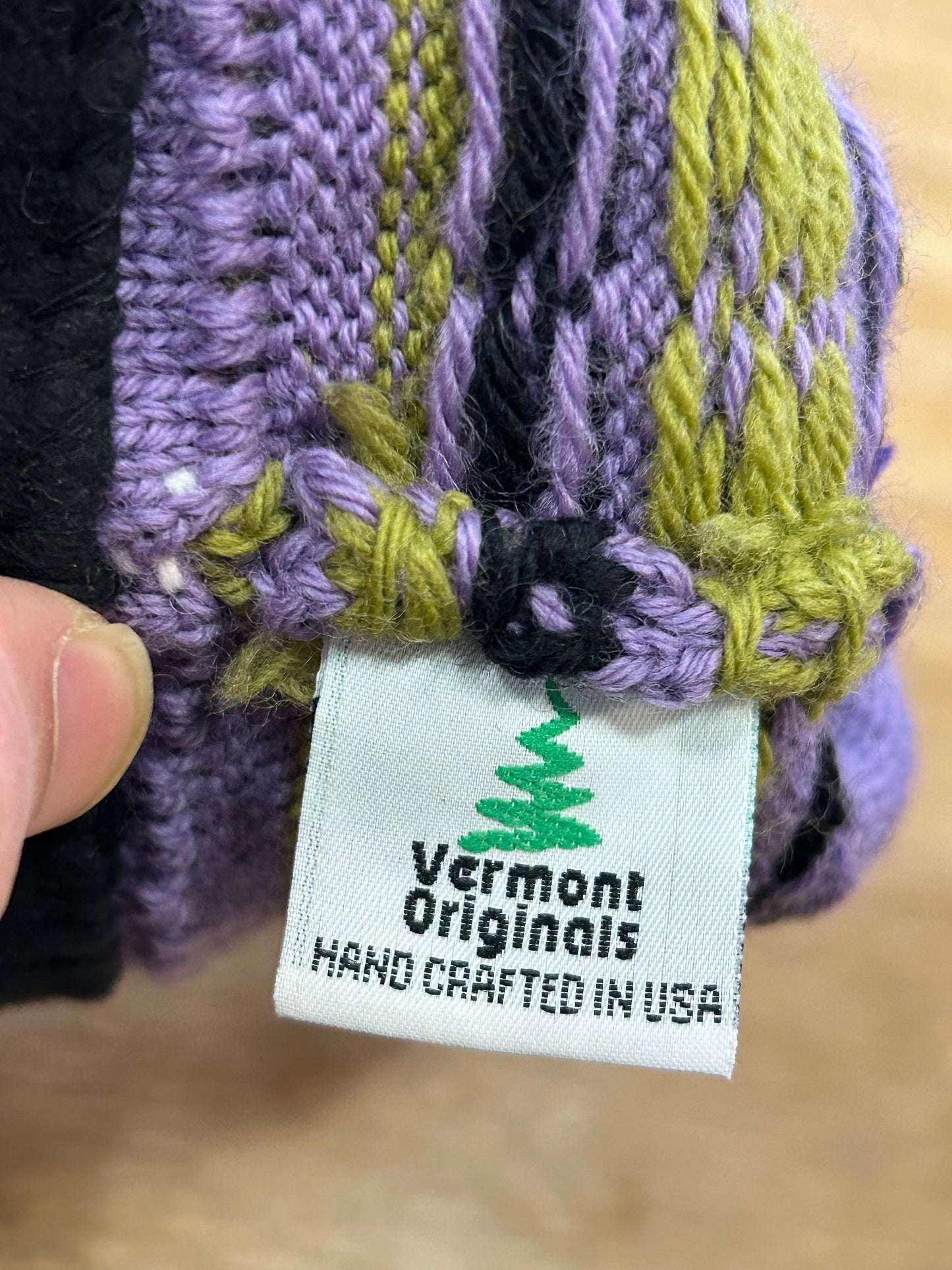 Vintage Vermont Originals Wool Beanie Snow Hat Skiing Snowboarding Ski Snowboard