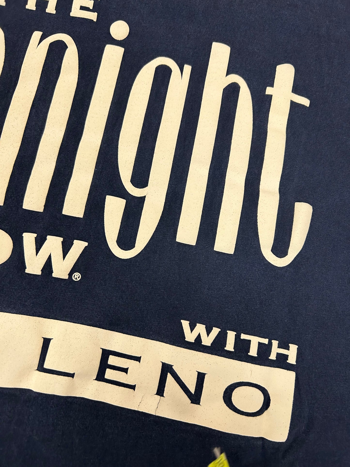Vintage The Tonight Show With Jay Leno TV Promo Tee XL 23.75x30.25 Inches