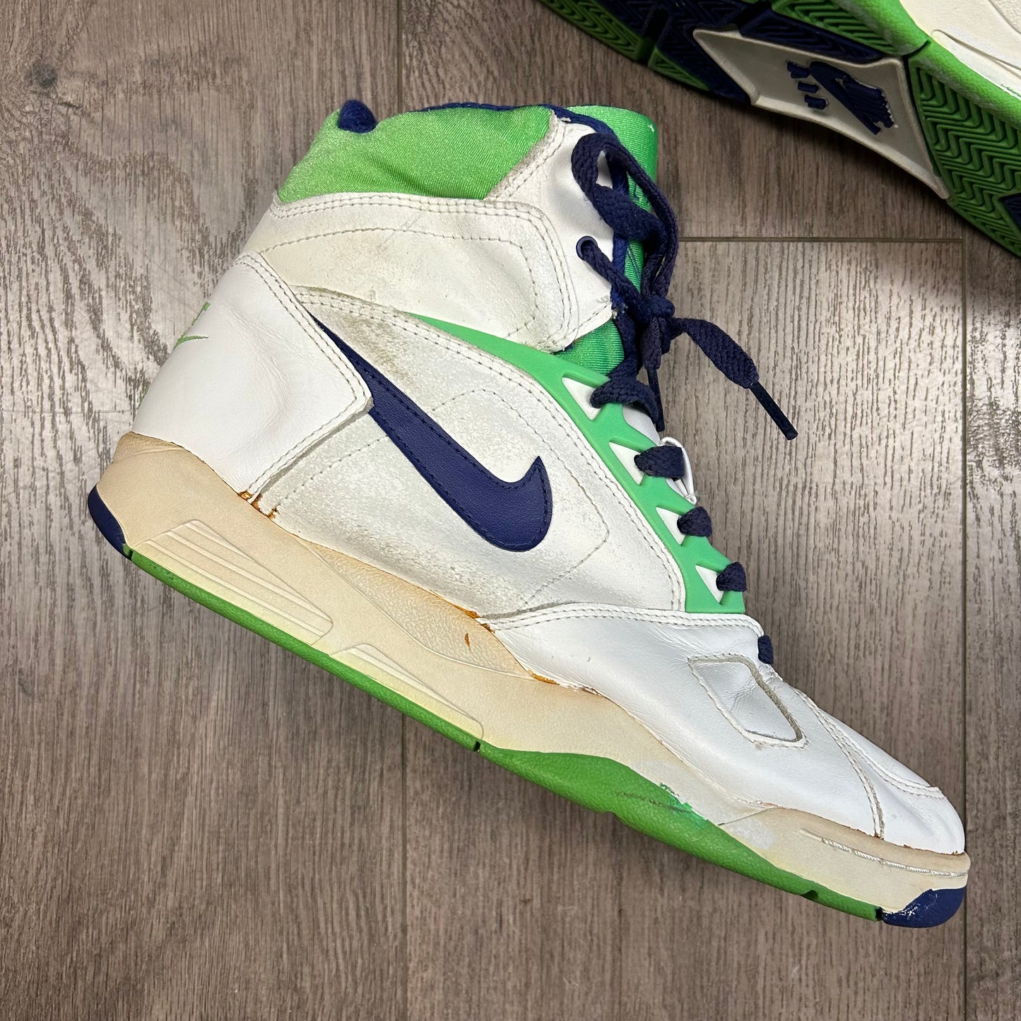 Vintage Nike Air Sabre Flight High 8.5 Basketball Sneaker 1991 As Is 910204 PF