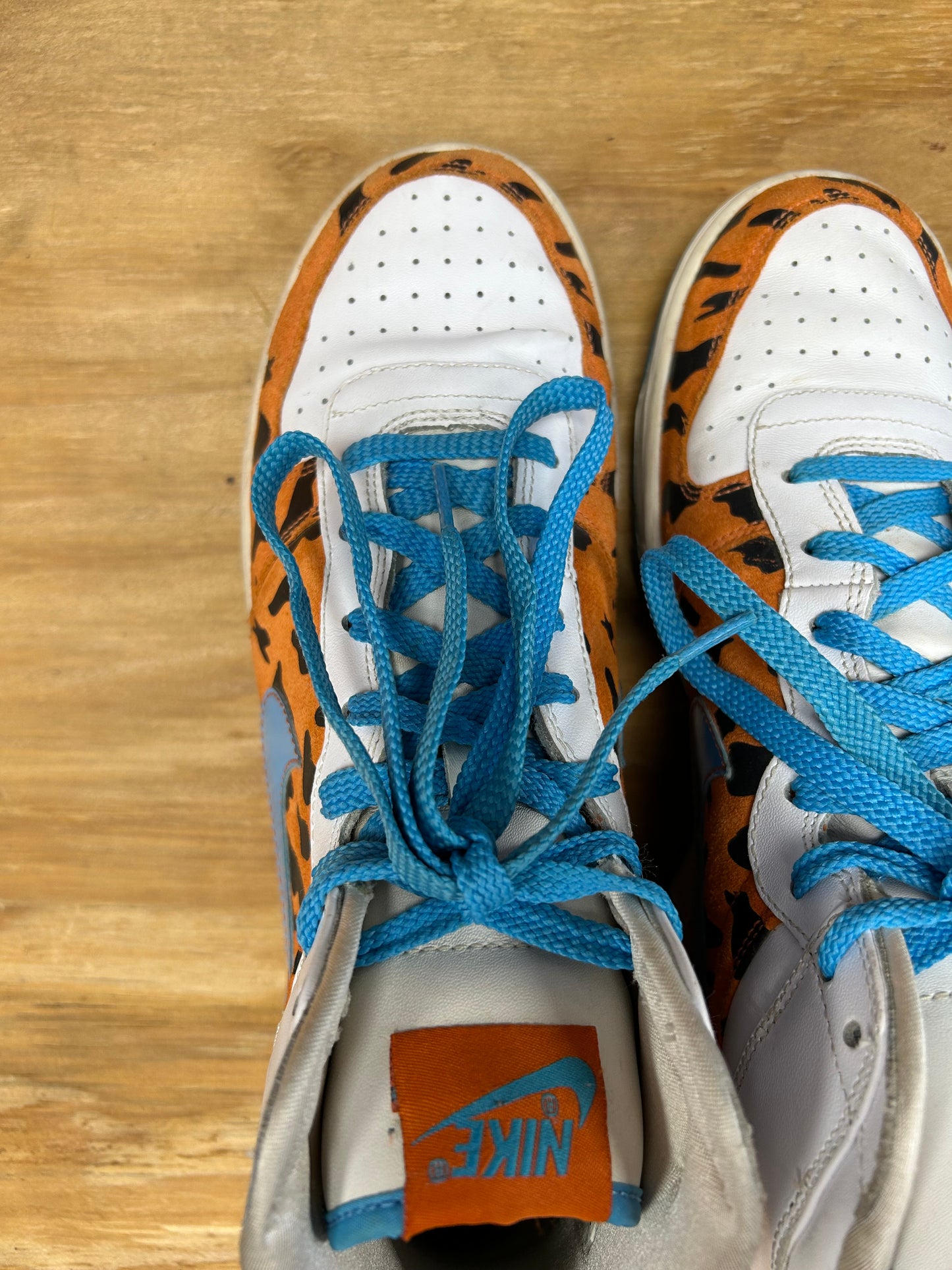 2009 Nike Fred Flintstone Big High QK Sneakers 9.5 370428841 Great Condition No Box As Is