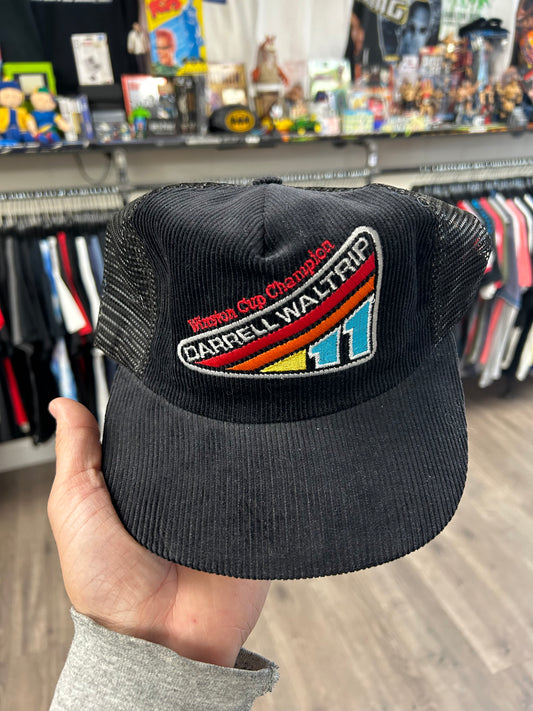 Vintage Winston Cup champion Darrell Waltrip #11 SnapBack Hat Made In USA black