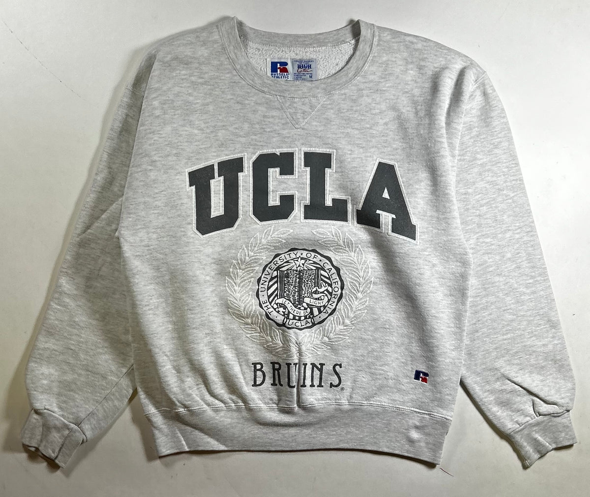 Vintage Russell Athletic UCLA California Los Angeles College Bruins USA Crewneck Medium 22x25.5 Inches As Is