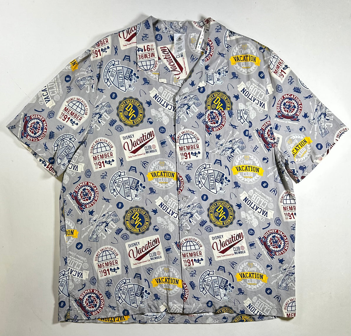 Disney Vacation Club Member Shirt Mens XL 26x31.5/32.5 Inches Mickey Mouse